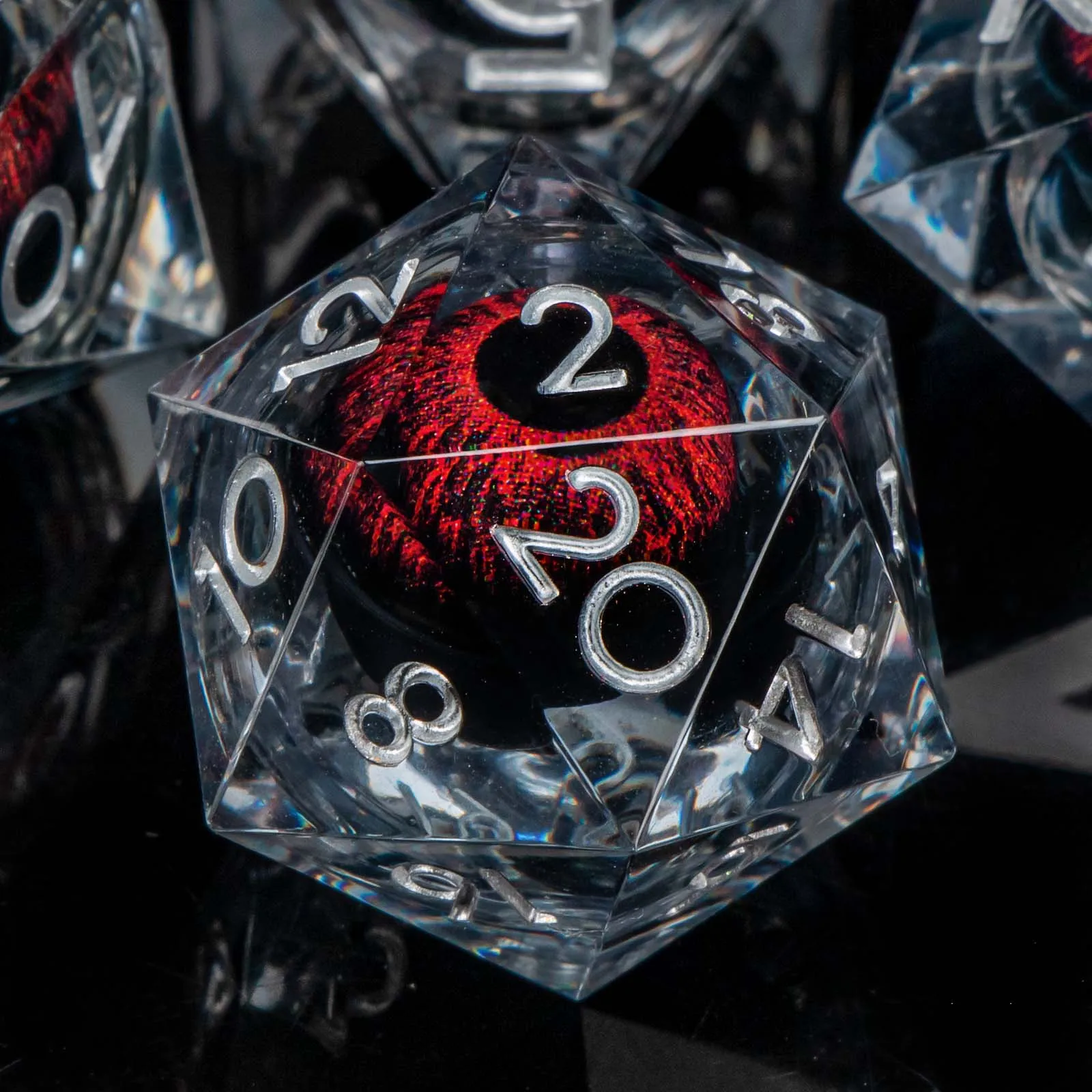 DND Dice Liquid Flow Core Resin D&D Set For D and D Dungeon and Dragon Pathfinder Table Role Playing Game Polyhedral Dice