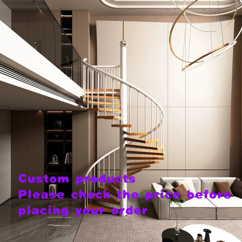 custom.JGN Stair-1 Modern Prefabricated Rotating Staircase. Durable Outdoor Metal with Simple Design