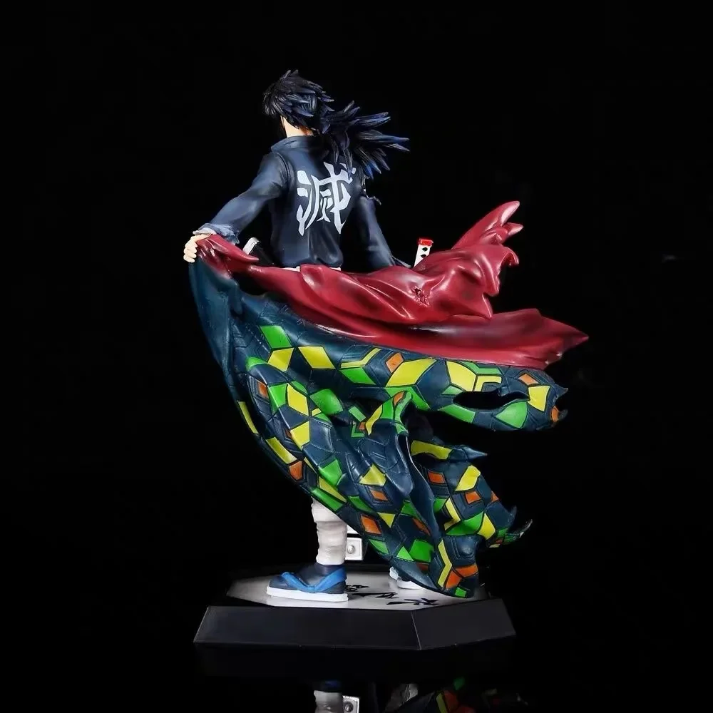 Anime Tomioka Giyuu Figures Demon Slayer Action Figure With Shirt Nine Pillars Of Resonance Series 4th Water Pillar Pvc Toy Gift