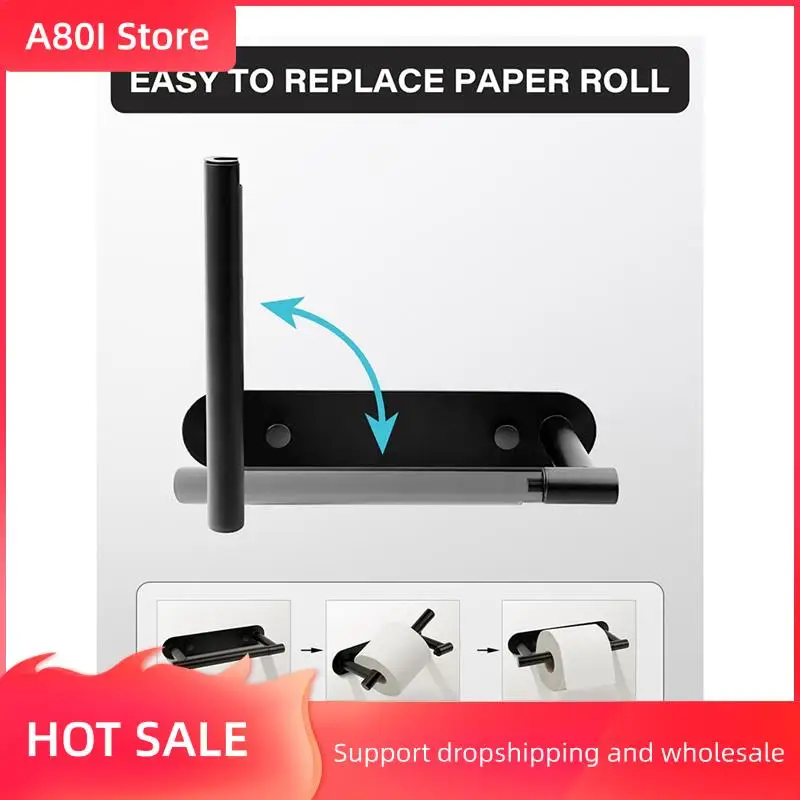 

A80I Toilet Paper Holder,Adhesive Toilet Paper Holder Tissue Holder For Bathroom Wall Mounted Or Self-Adhesive Stainless Stee