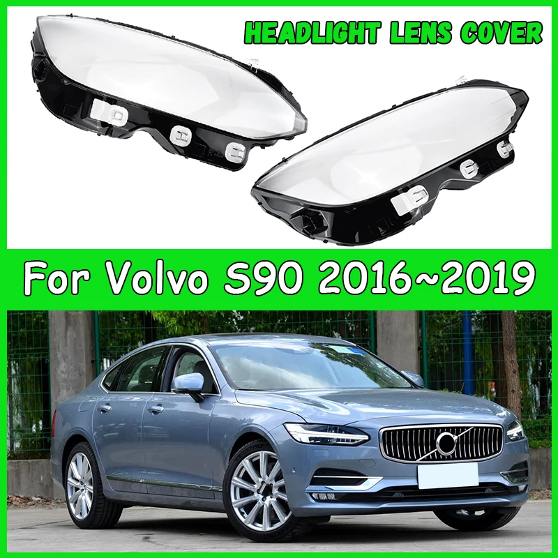 

For Volvo S90 2016-2022 Car Headlight Cover Headlamp Shade dust cover for headlights car accessories automobil parts accessori