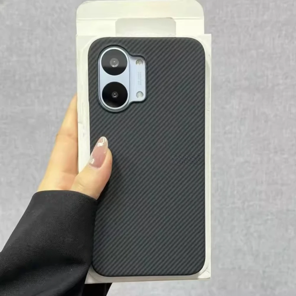 For Xiaomi POCO X8 Pro Max Case Fashion Hard Carbon Fiber Te