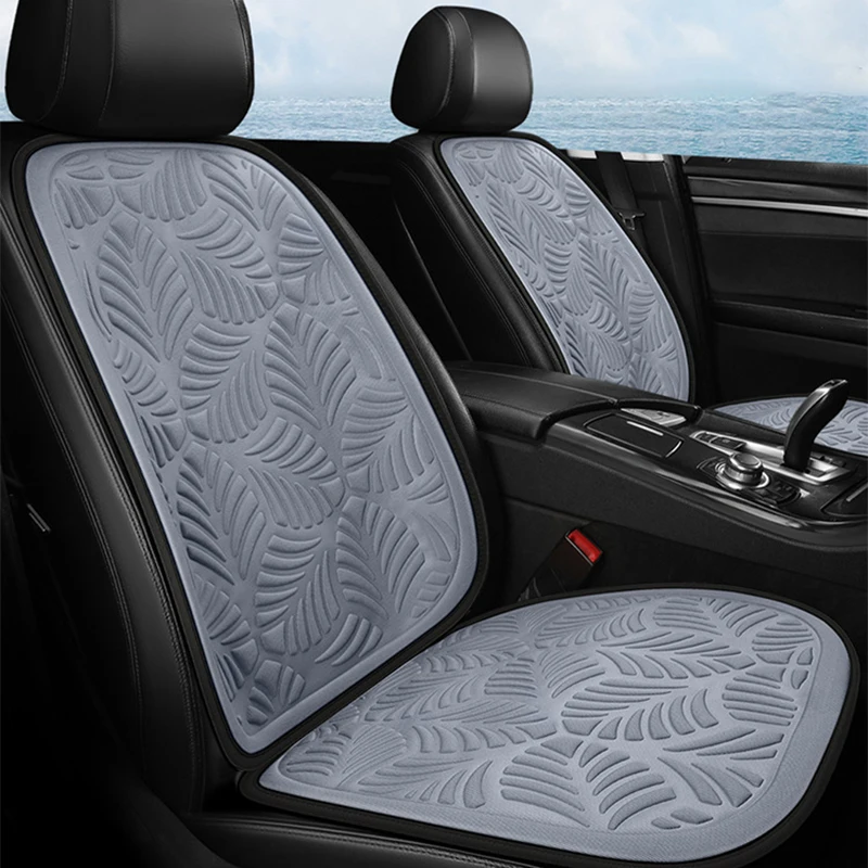 

3D Embossed Universal Car Seat Cushion Palm Leaf Pattern Fashion Luxury Auto Seat Cover Men's Women's Car Interior Accessories