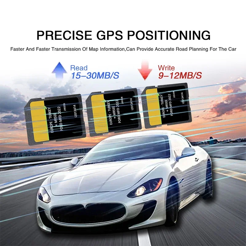 MFD 2022 SD Card for Ford MFD SD Card V11 Sat Nav Map Update 2022 Touchscreen Navigation Europe Germany France Italy Netherlands