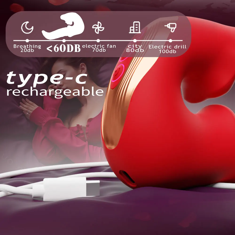 اللسان على شكل هزاز لعبة الكبار أنثى دسار 10 سرعة الاهتزاز التذبذب G بقعة البظر محفز المرأة منتجات للبالغين #6