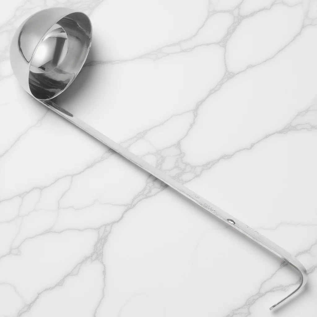 

90Ml Reusable Soup Spoon Stainless Steel Ladle with Comfort Grip Handle for Safe Easy Cleaning in Kitchen Restaurant Home