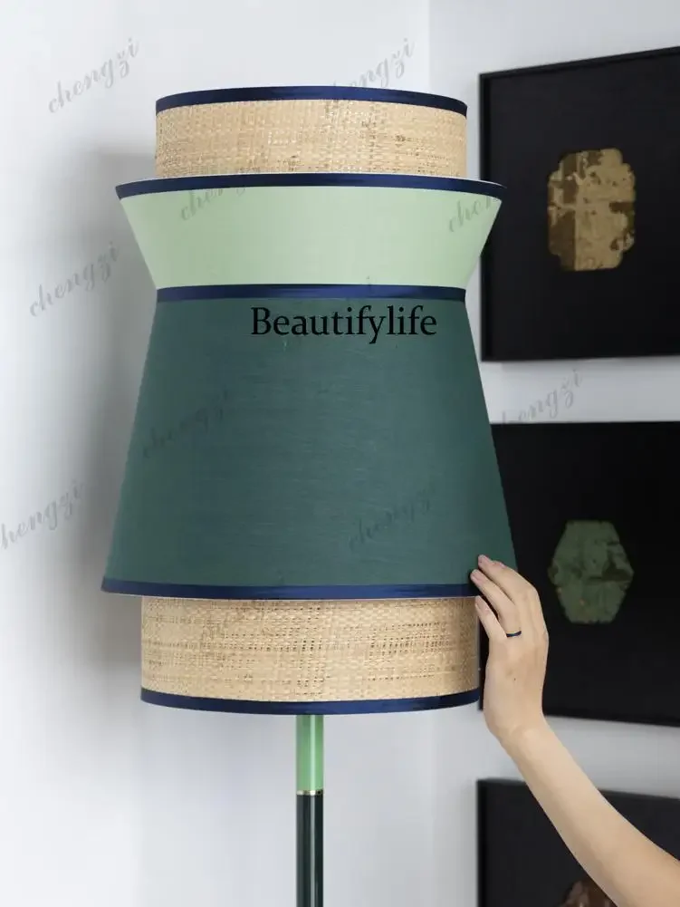 A68Ruonai hand-woven floor lamp good study living room bedroom atmosphere