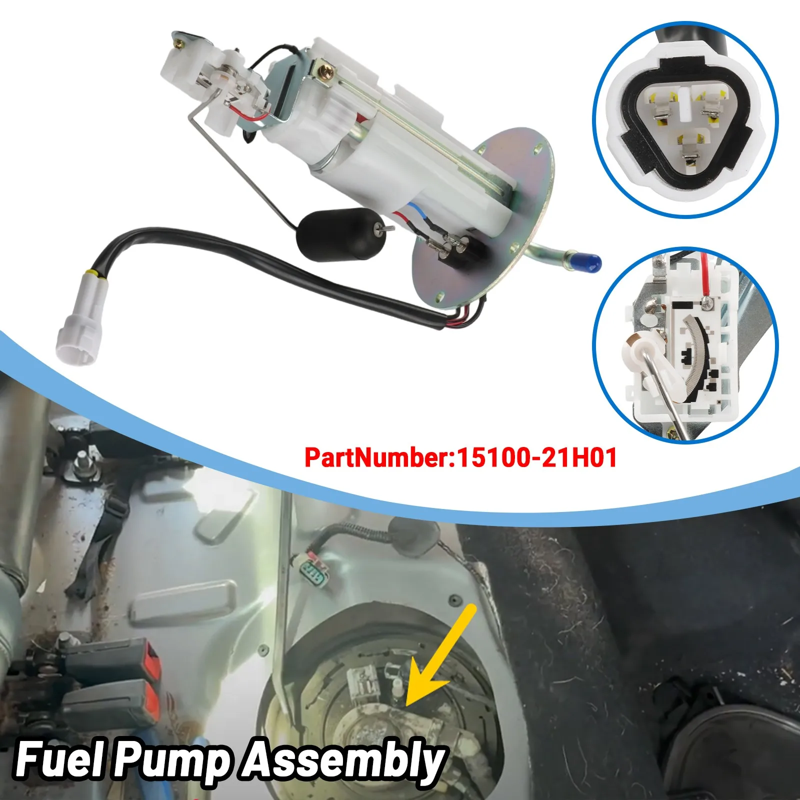 For 2008 2009 SUZUKI GSXR600 750 GSXR 600 2008-2009 HIGH QUALITY Motocycle Fuel Pump assembly Oil Pump Sending Unit 15100-37H00