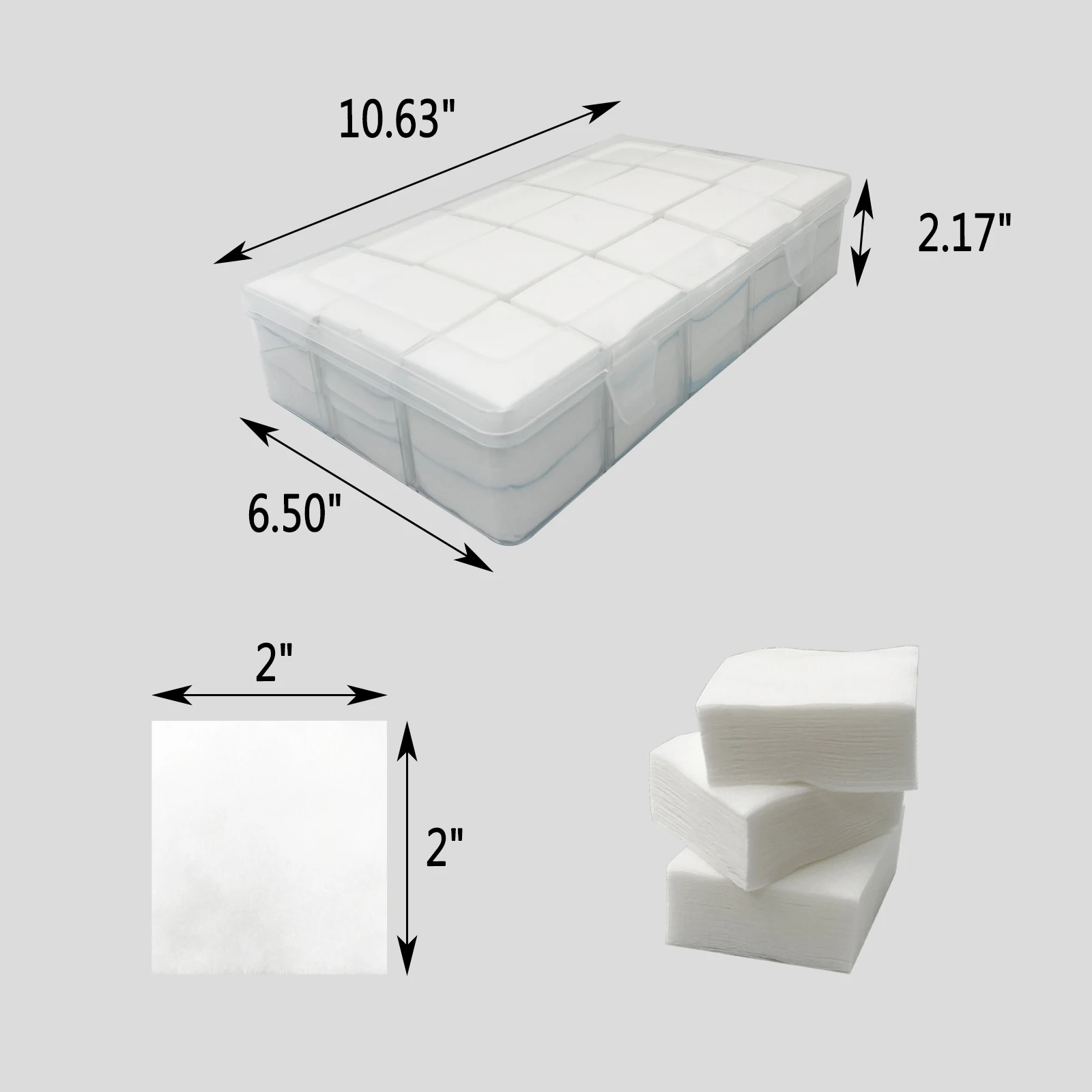 2250 PCS Gun Cleaning Patches in Storage Box 2\