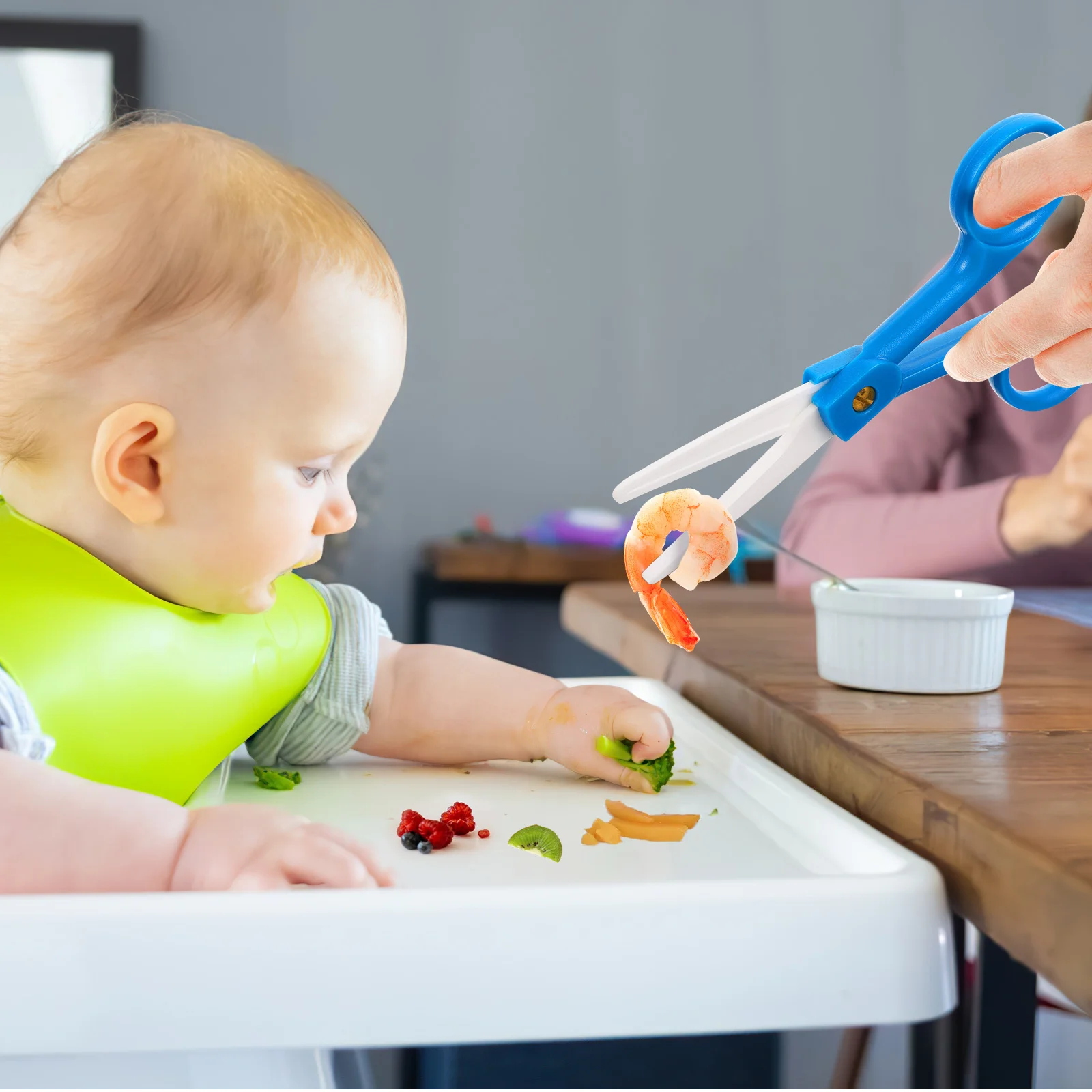 

Food Crushed Scissors Ergonomic Plastic Durable Tool for Supplementary Feeding Nursing Food Accessories