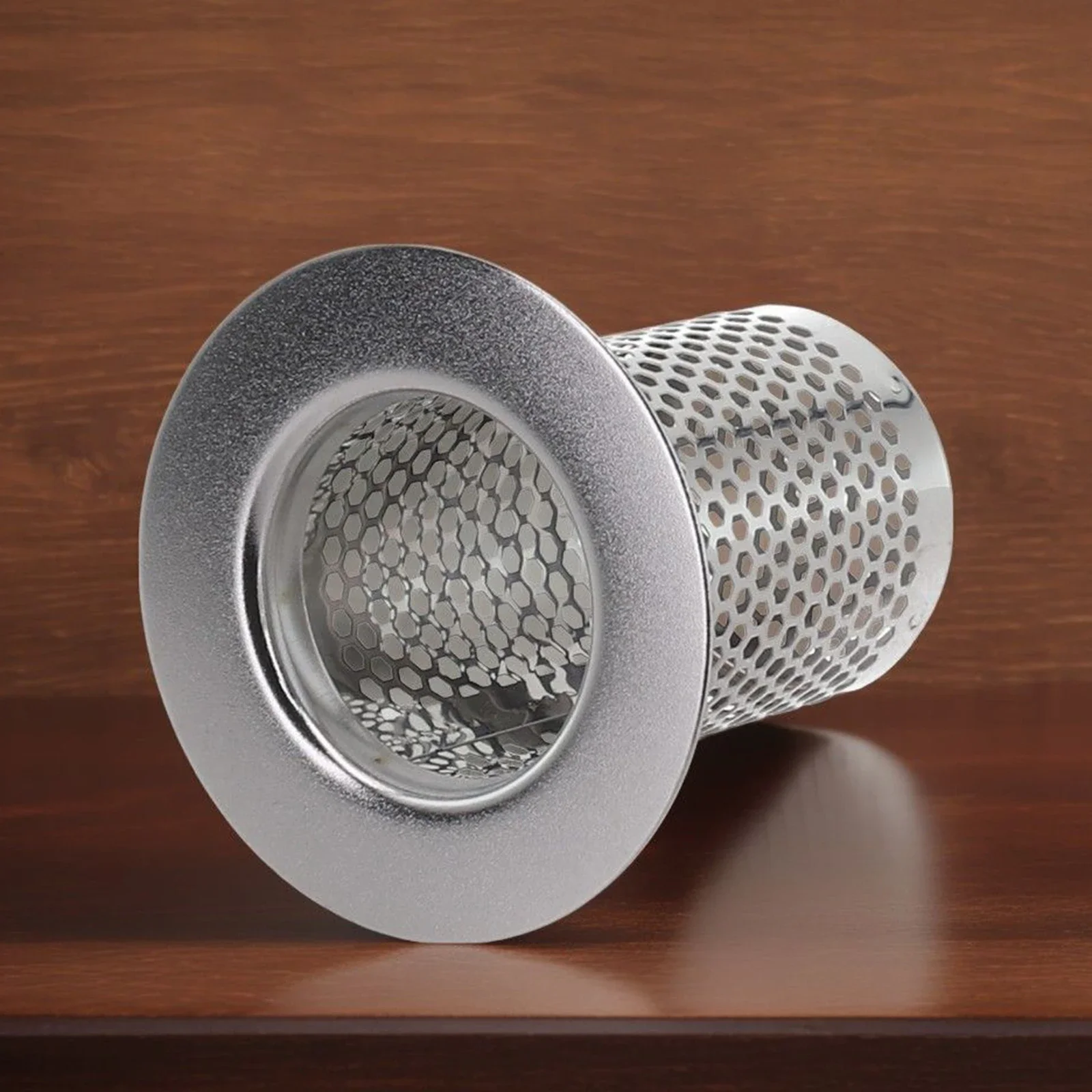Nuovissimo filtro di scarico filtro per lavello raccoglitore per capelli sostituzione della cucina tappo per rifiuti in acciaio inossidabile argento