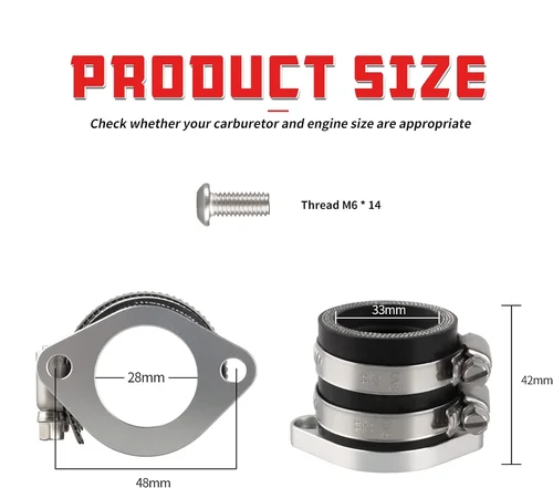Imagen 2 del producto NIBBI CNC colector de admisión reemplazo original CG motor Horizontal colector de alto rendimiento motocicleta PE PWK carburador
