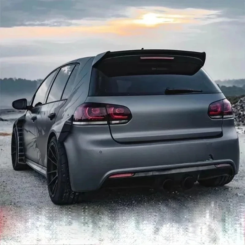 Hot Selling Lightweight Genuine Carbon Fiber Roof Spoiler UV Treated For MK6 2008-2013