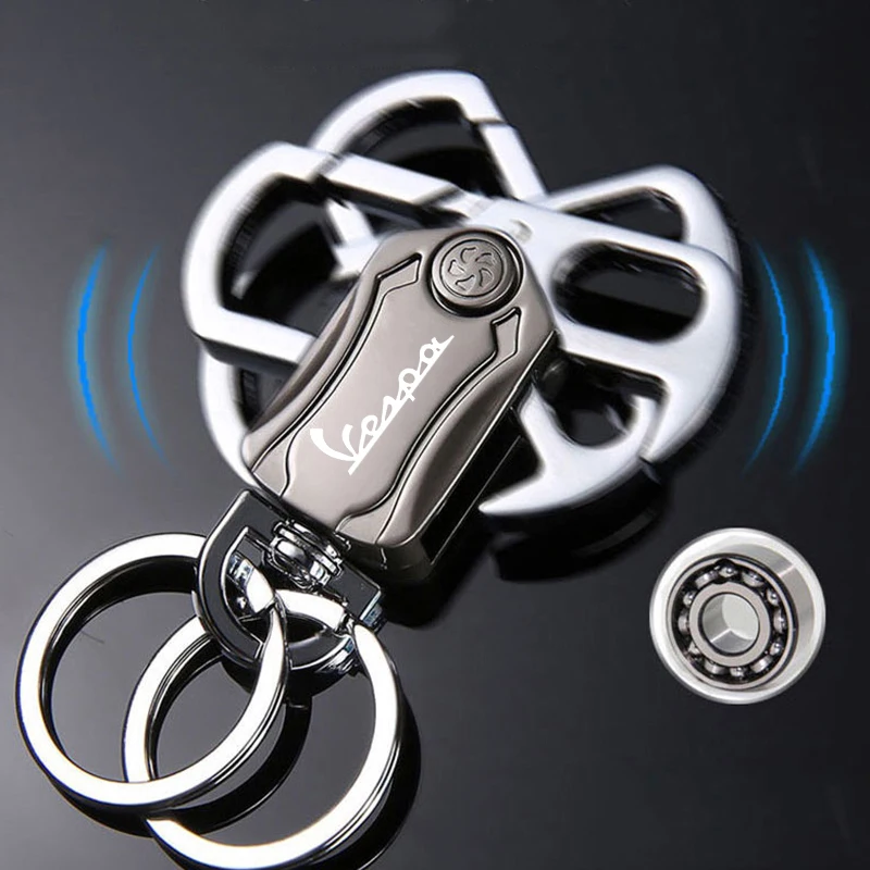 Motorcycle supplies Keychain Rings Key Chain Precious Metal For piaggio