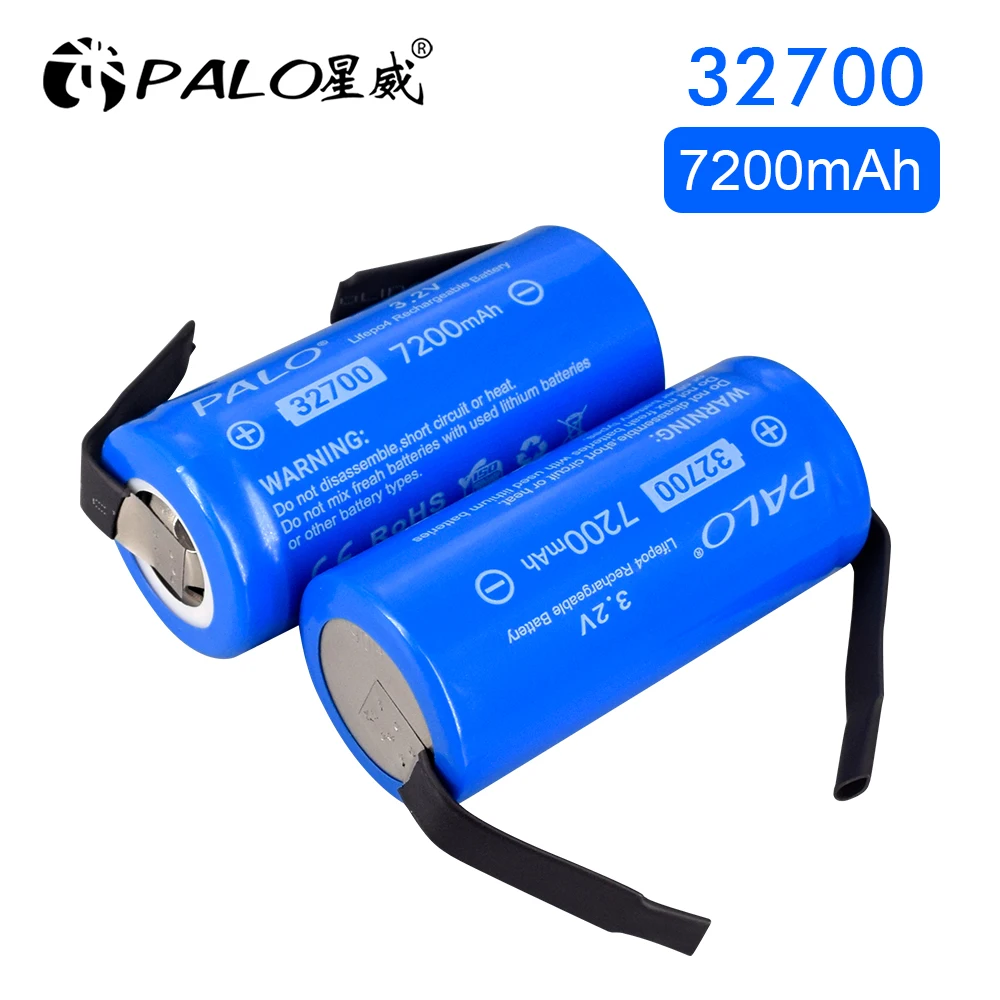 32700 lifepo4 3.2v 7200mAh 32700 rechargeable battery LiFePO4 cell 5C discharge 55A High power battery for Backup flashlight