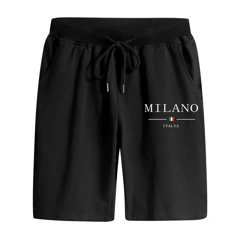 High Quality Home Outdoor Casual Fashion Shorts 2026 Summer New Arrival Men Walking Shorts Italy Printed Knee Length Pants