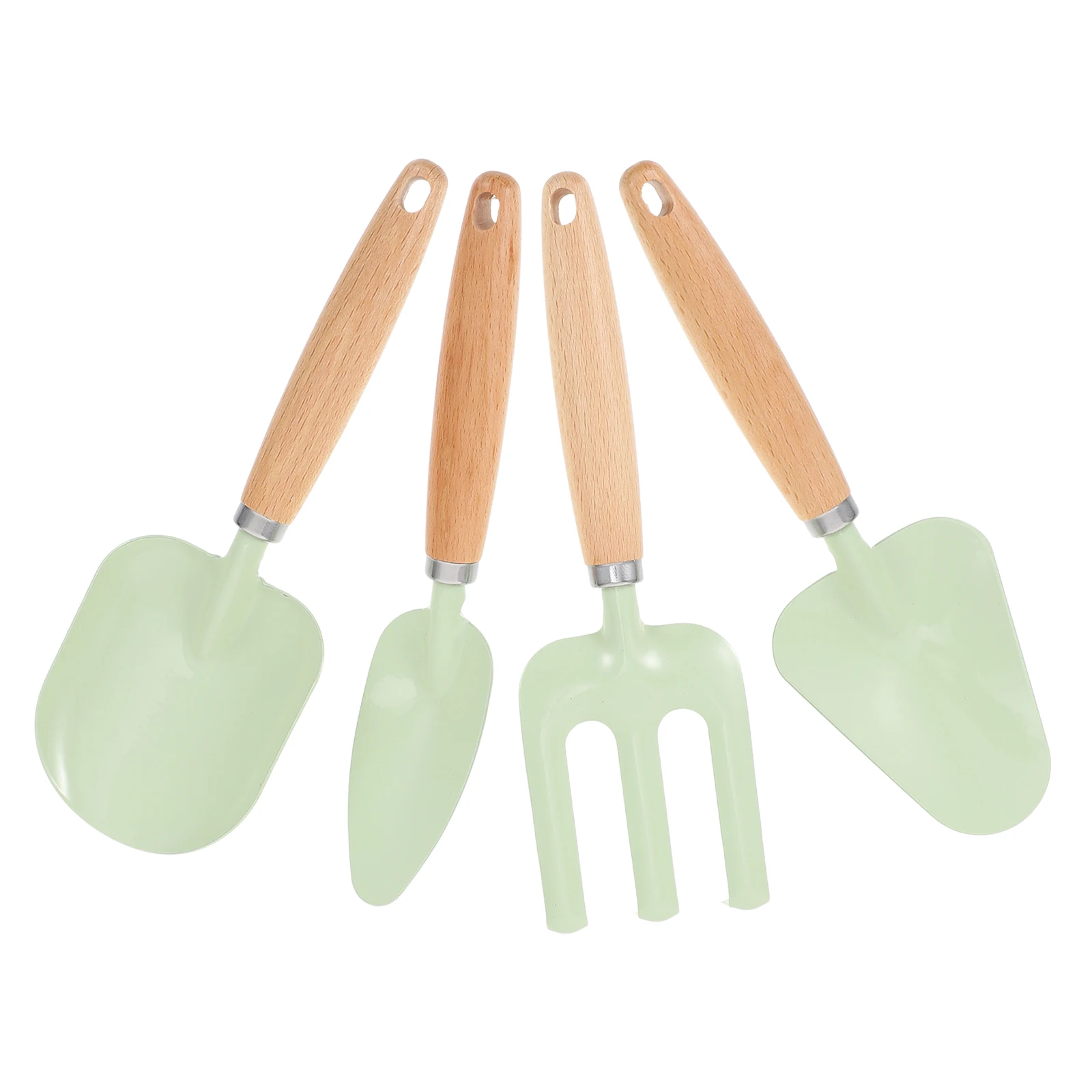 

Children Planting Tools Garden Shovel Set Mini H Rake Wooden H Kids Toy Soil Turner Bright Color Family Activity