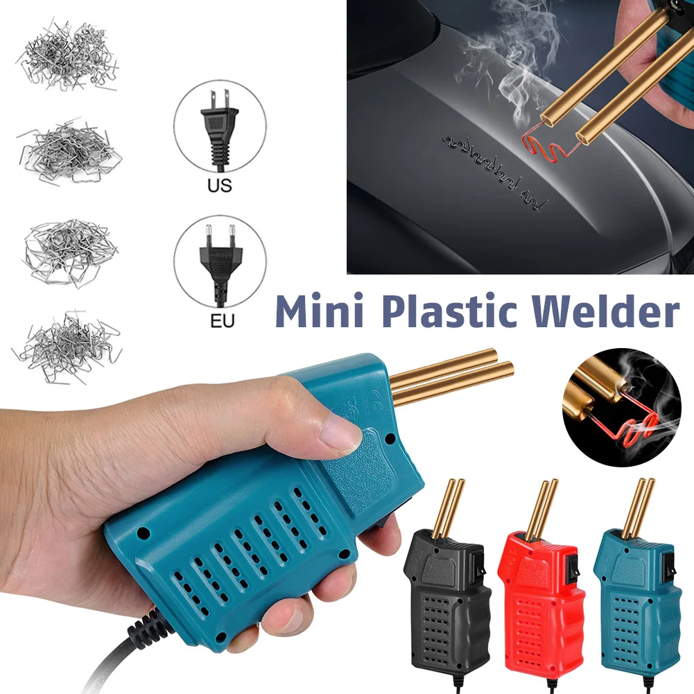 

Portable Plastic Welding Machine With 200 Welding Staples Car Bumper Repair Kit Hot Stapler Plastic Repair Welder Soldering Kit