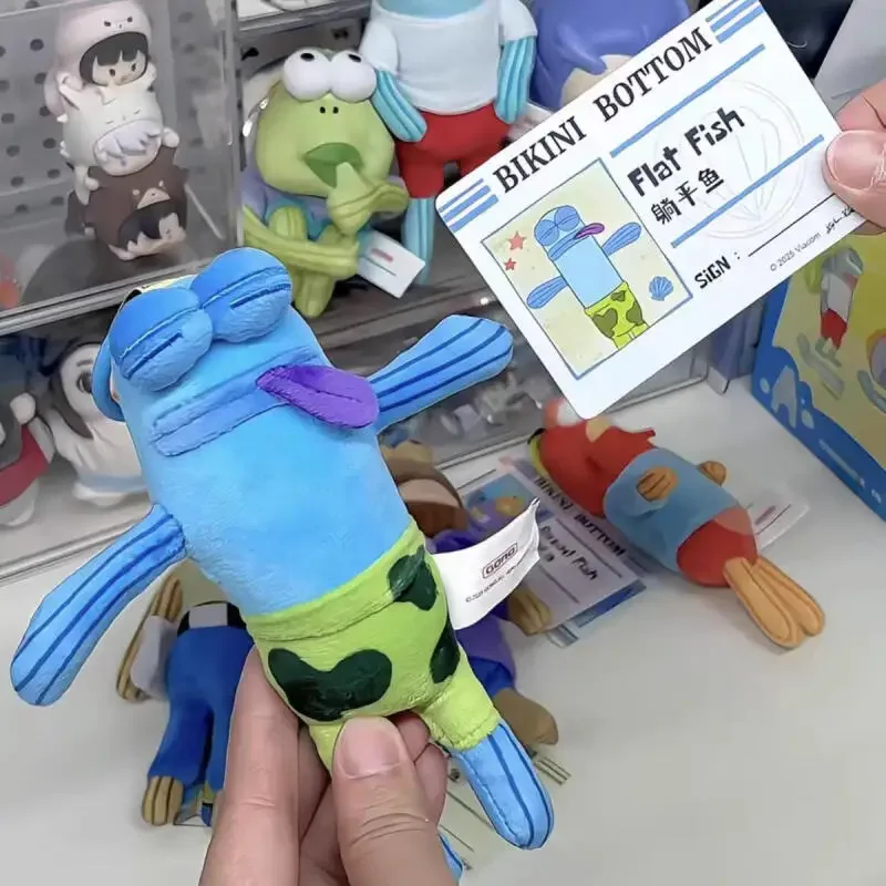 สพันจ์บ็อบ สแควร์แพนท์ส พวงกุญแจตุ๊กตาผ้ากำมะหยี่ลายบ้านของบ๊อบ, เสื้อผ้าเด็ก, อุปกรณ์เสริมตุ๊กตาผ้ากำมะหยี่, ชุดตุ๊กตา DIY