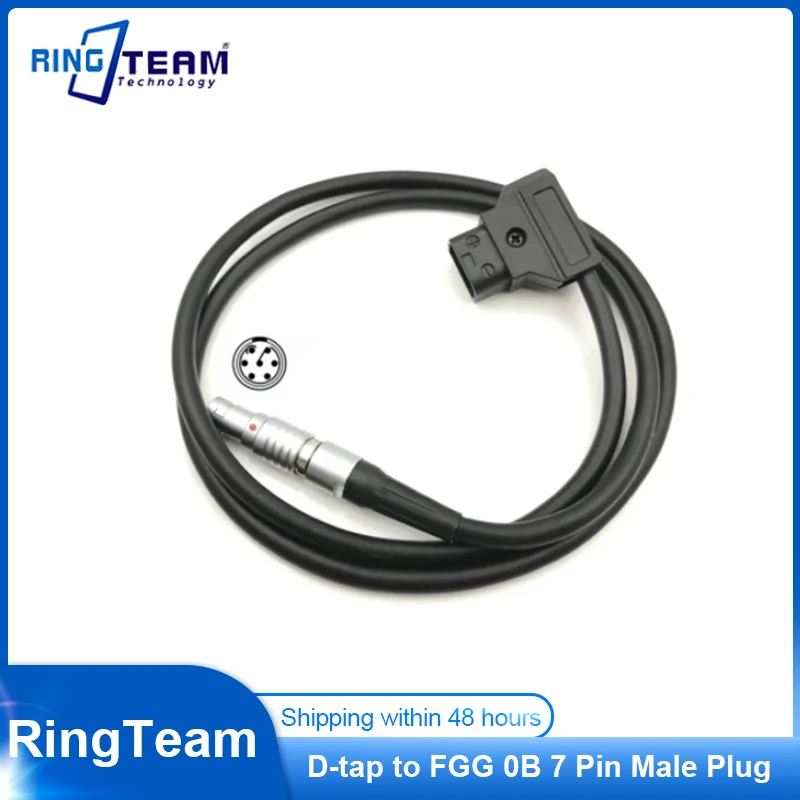 Nucleus-M WLC-T03 Wireless Follow Focus System Motor Power Cable, Anton D-tap to FGG 0B 7 Pin Male Plug Supply Cable