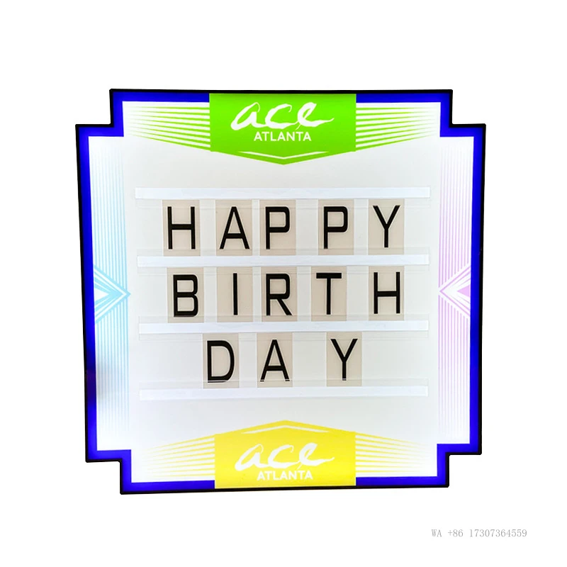 BarKTVNew model of customizable word-handheld signs, creative atmosphere props for nightclub partiesledLight-Up Sign