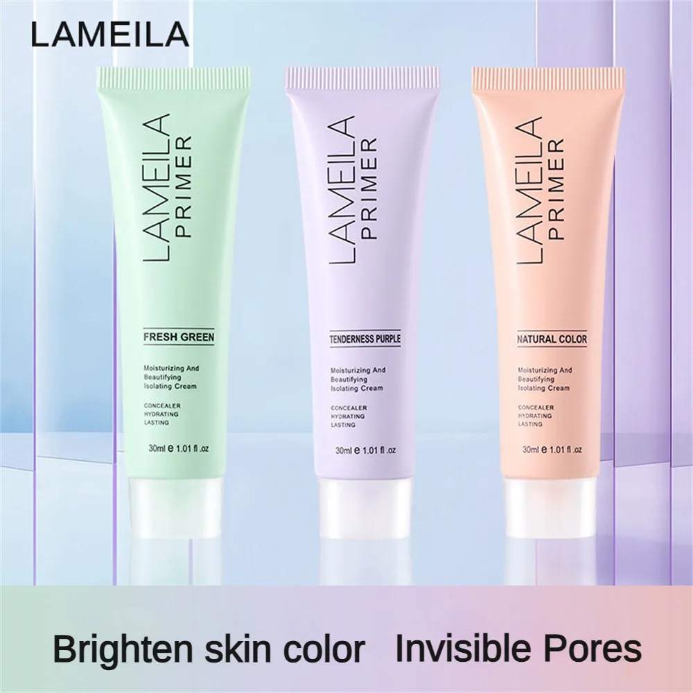 LAMEILA 30ml Facial Base Primer Pores Invisible Oil Control Makeup Face Base Cream Foundation Powder Grip Primer Female Cosmetic