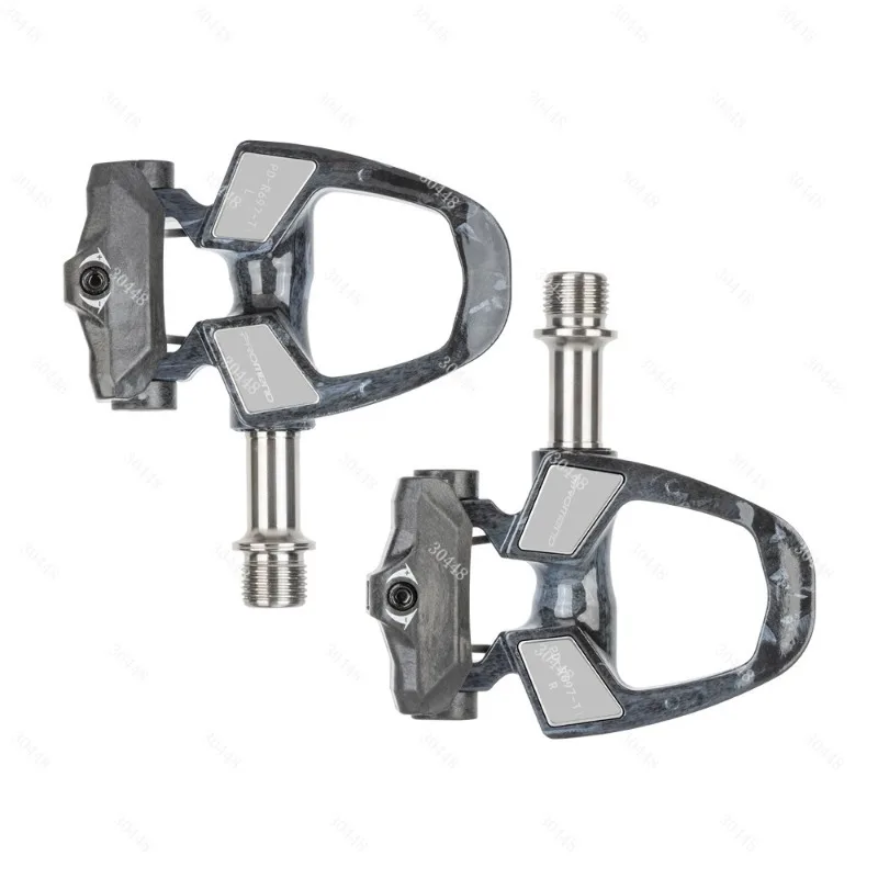 

Road Bike Clipless Pedals Composite Carbon Titanium Axle Ultra-Light Cycling Pedals