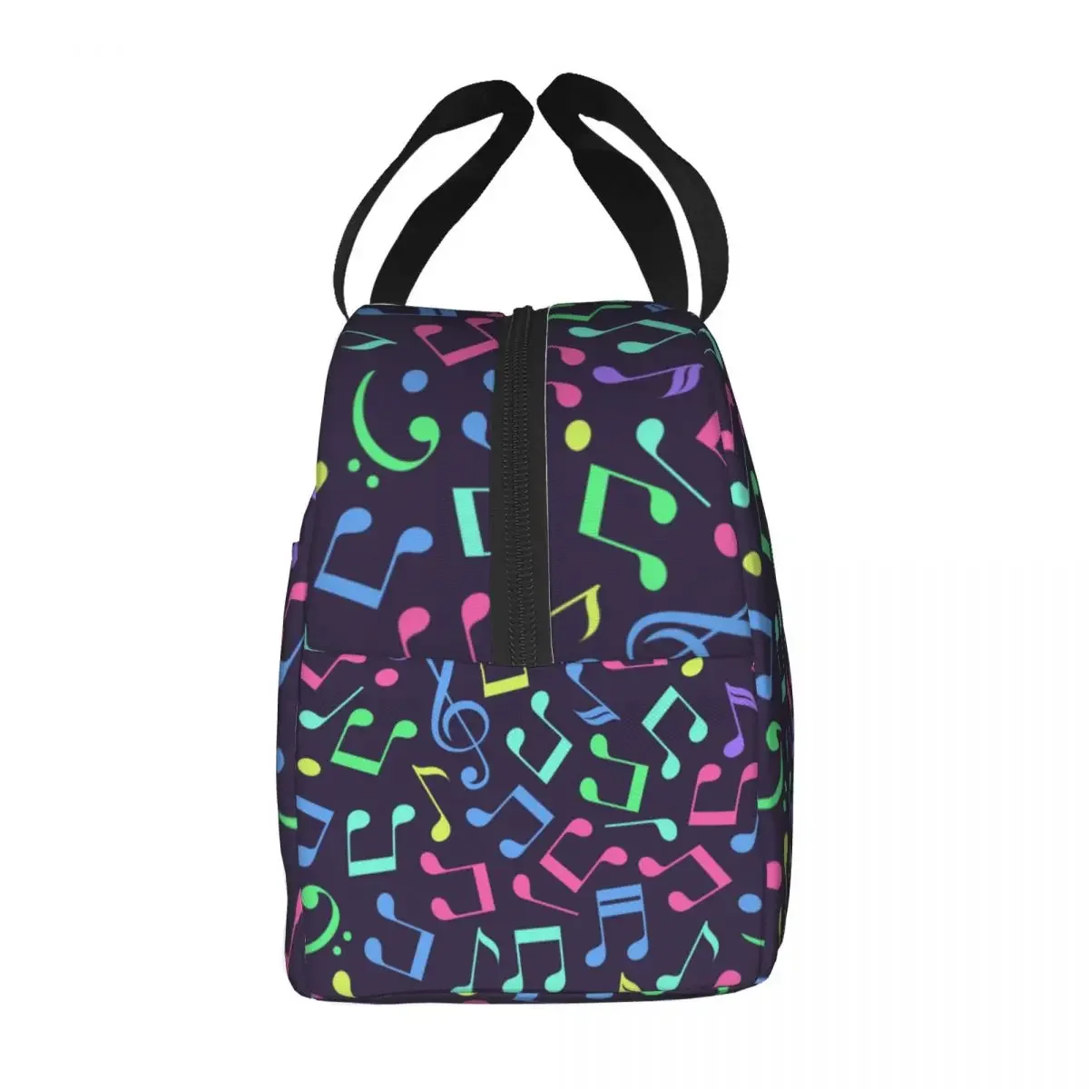 Music Festival Musical Notes Lunch Bag Leakproof Cooler Thermal Insulated Lunch Box For Women Kids School Food Tote Bags