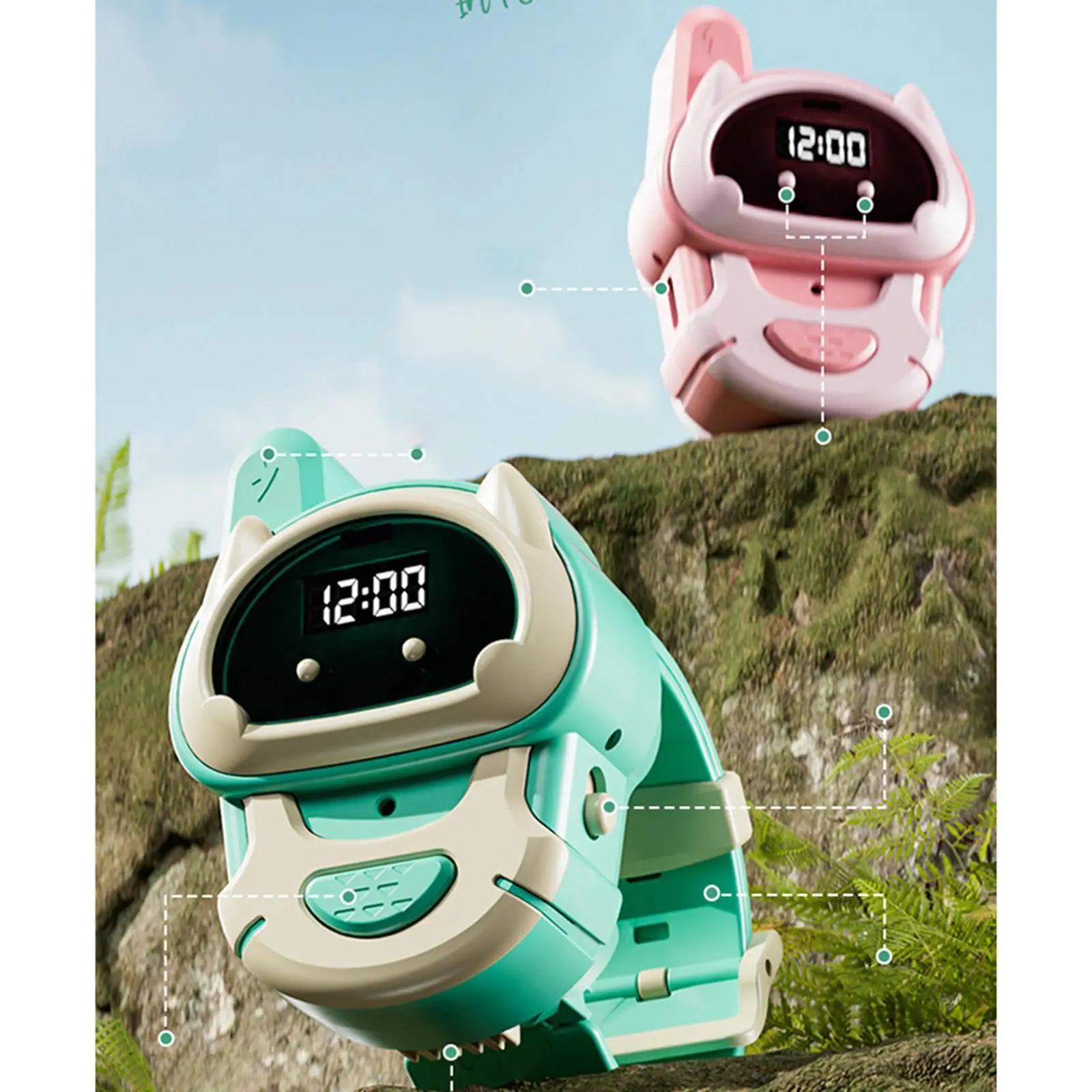 2x Kids Walkie Long Range Parent Child Interactive Toys Mini Party Favor