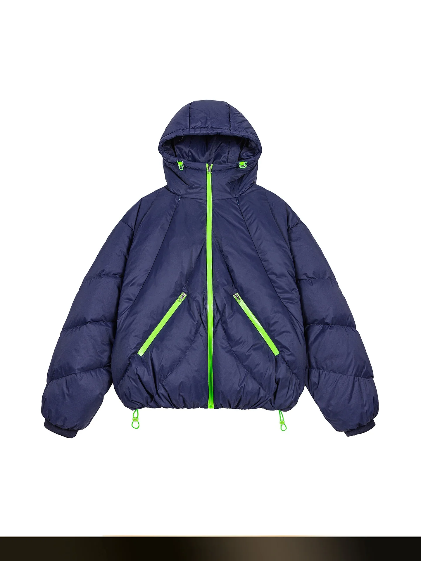 

Ретро-пуховик с цветными вставками для мужчин: теплая молодежная модная короткая куртка на 90% из пуха, нейлоновая ткань, застежка-молния