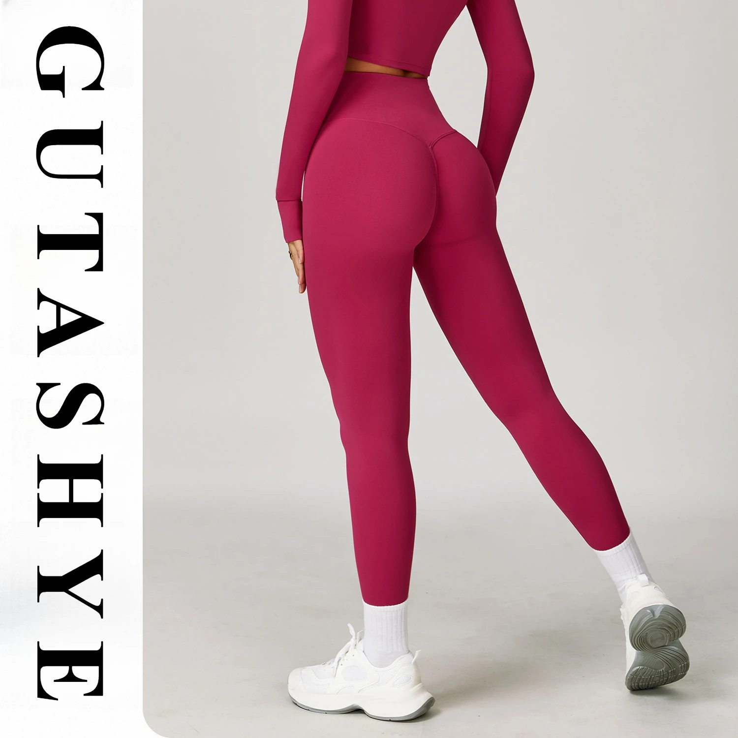 Women Elastic High Waist Hip Lift Yoga Leggings Outdoor Running Pilates Gym Multi-scene All-match Casual Sports Trousers