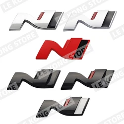 N Performance Badge Embleem Grille Grille Sticker Sticker Voor Hyundai Sonata Elantra Veloster I20 I30 I10 I40 Metalen Auto Styling