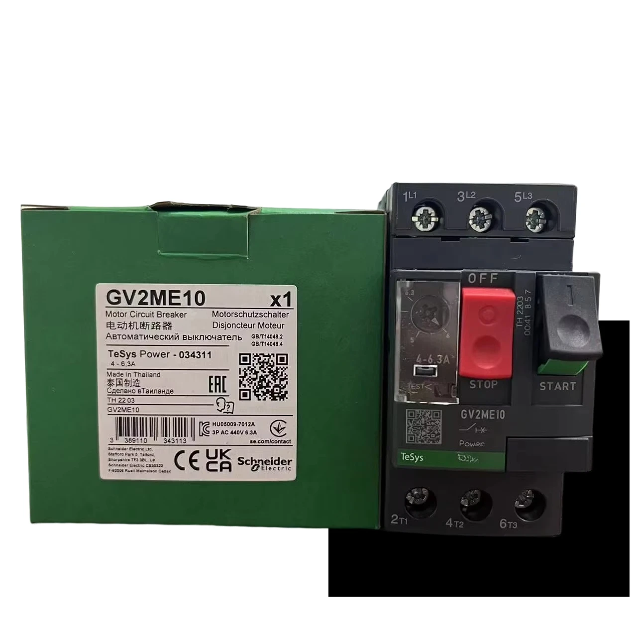 

Pay online for GV2ME10 3P 10A 2.5W motor circuit breaker