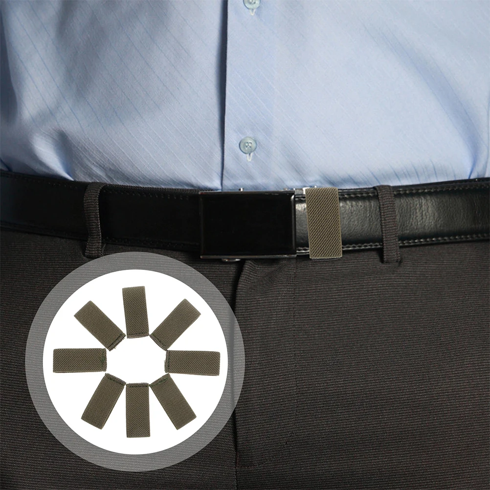 

10 pcs Elastic Belt Keepers Secure Fit Sturdy Nylon Webbing Strap Holder Adjustable For Belts Tactical Accessories Durable