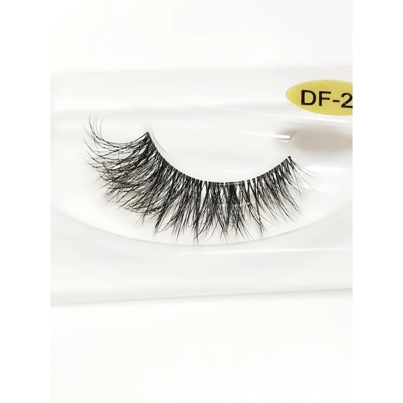 

~3D silk protein non-mink false eyelashes, elongated end of the eyes, natural thick nude makeup