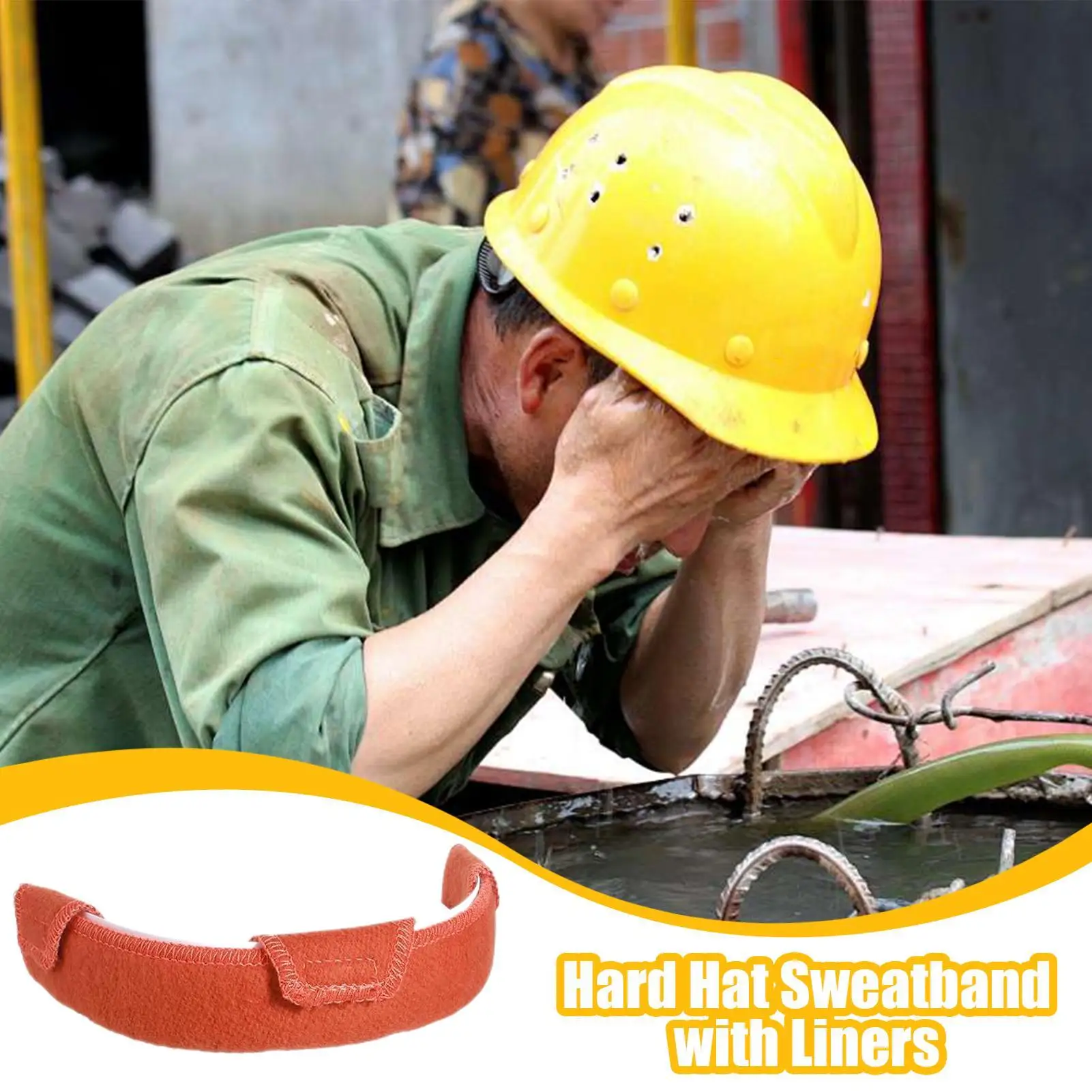 Sweat Bands For Hard Hats 6 Pieces Cotton Hard Hat Liner Washable Soft Hardhat Sweat Bands For Men Women Plumbing Electrical