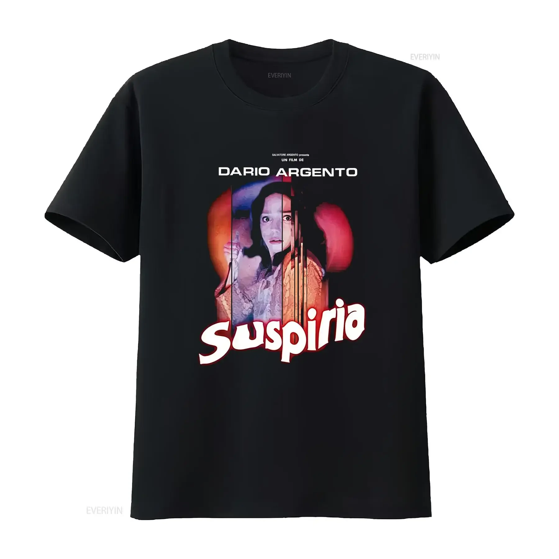 Suspiria T Shirt Dario Argento vintage Washed Casual Stretched Soft homme Comfortable designer clothes graphic Slightly Stylish