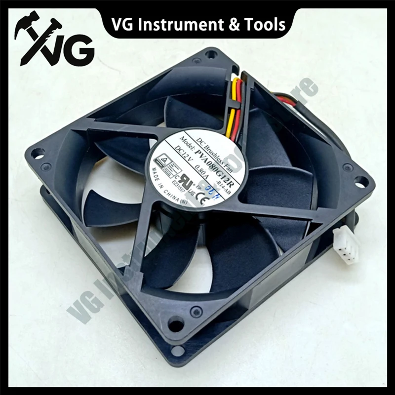 For PVA080G12R 8025 12V 0.80A 3-pin RD signal For car charging power dual ball 8cm super high speed large air volume cooling fan