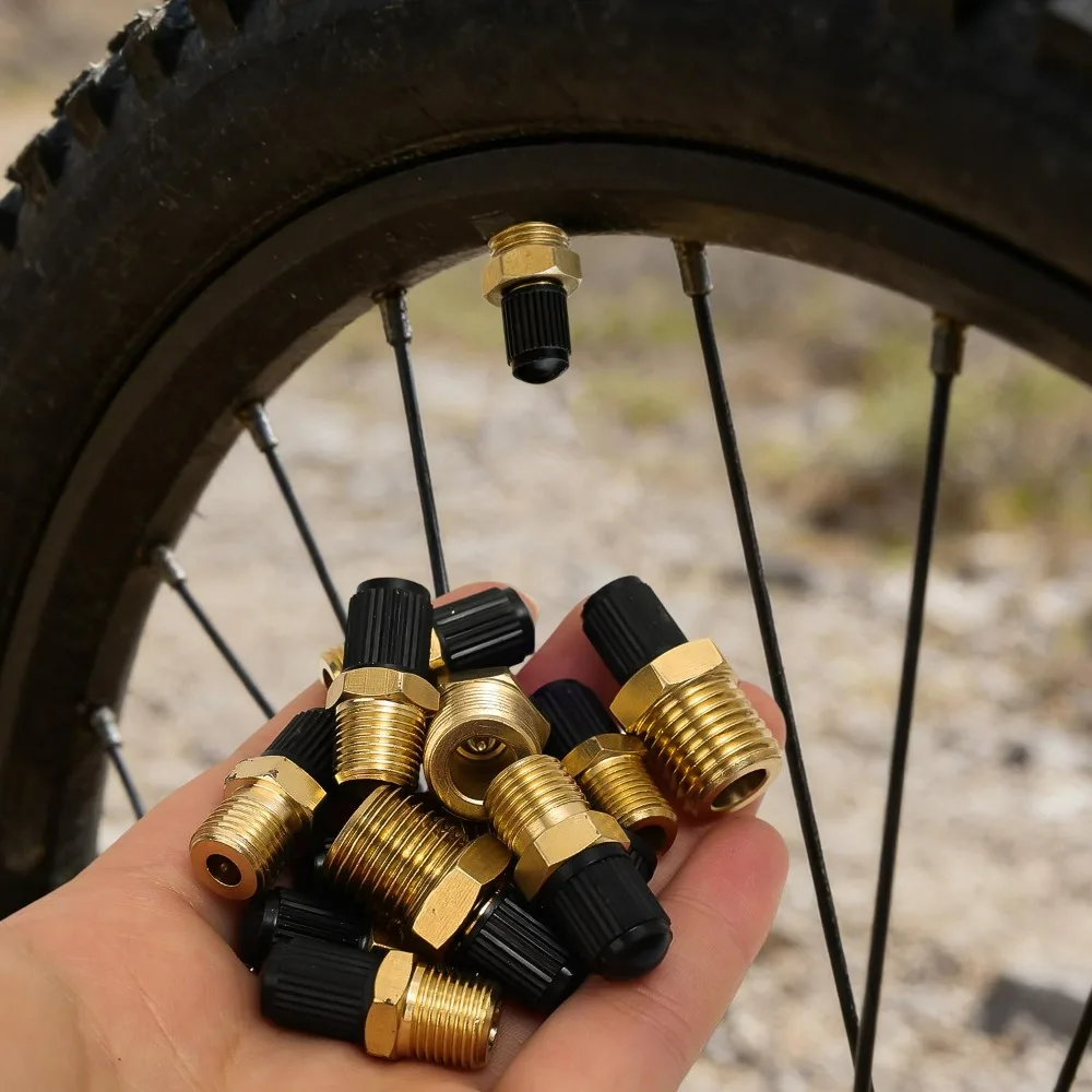 Universal Brass Tire Valve Stem 1/4 NPT 1/8 NPT M10*1 Car Motorcycle Tubeless Valve Core Thread Hardware Solid Copper Auto Parts