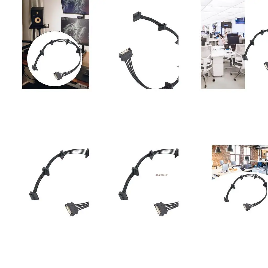 Y1ub Ide Ekspansi Penyimpanan Sederhana ke Power Splitters Kabel Meningkatkan Kapasitas Penyimpanan 18awg Metal Wire Untuk
