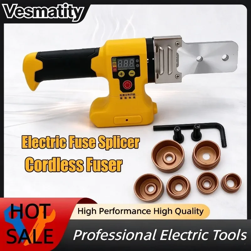 Cordless Electric Pipe Welding Machine Fuser PPR PE Soldering Iron Plastic Tube PP Heating Hot Melt  For Dewalt Battery