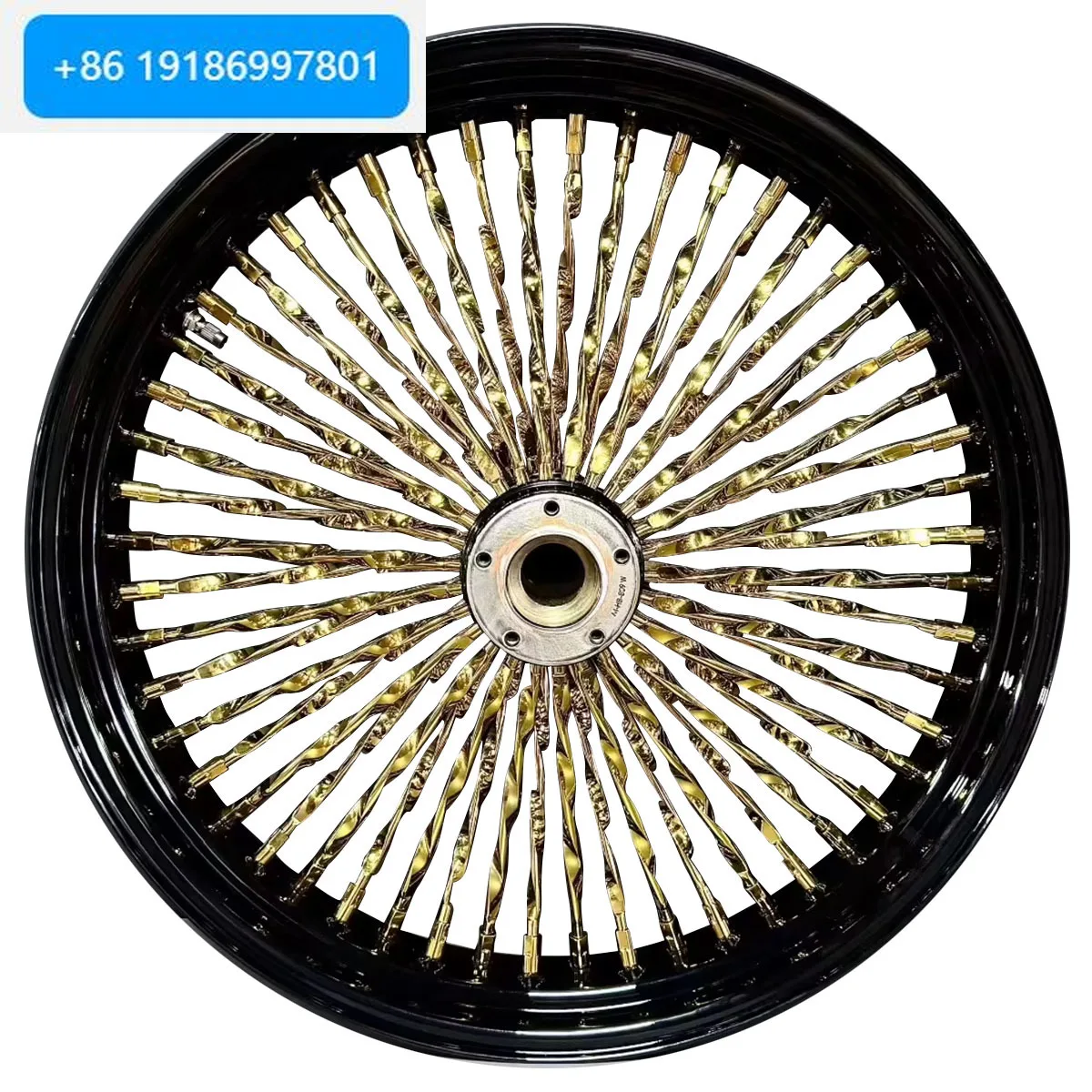 For 09-later Touring Models Compatible Gold Aluminum Alloy Motorcycle Wheel Hub New Condition Front Rear Rim Accessories