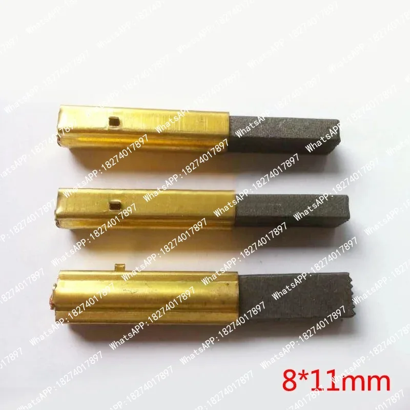 2PCS/LOT,8*11mm 6*11mm Motor Carbon Brushes with copper sleeve for vacuum cleaner, High quality !