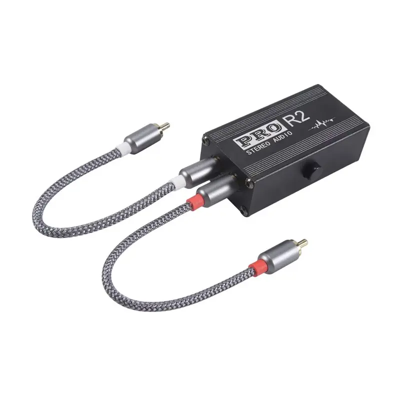 

A76T-Ground Loop Audio Isolator Audio Noise Filter RCA Noise Suppressor Isolator Audio Signal Noise Reducer For PC