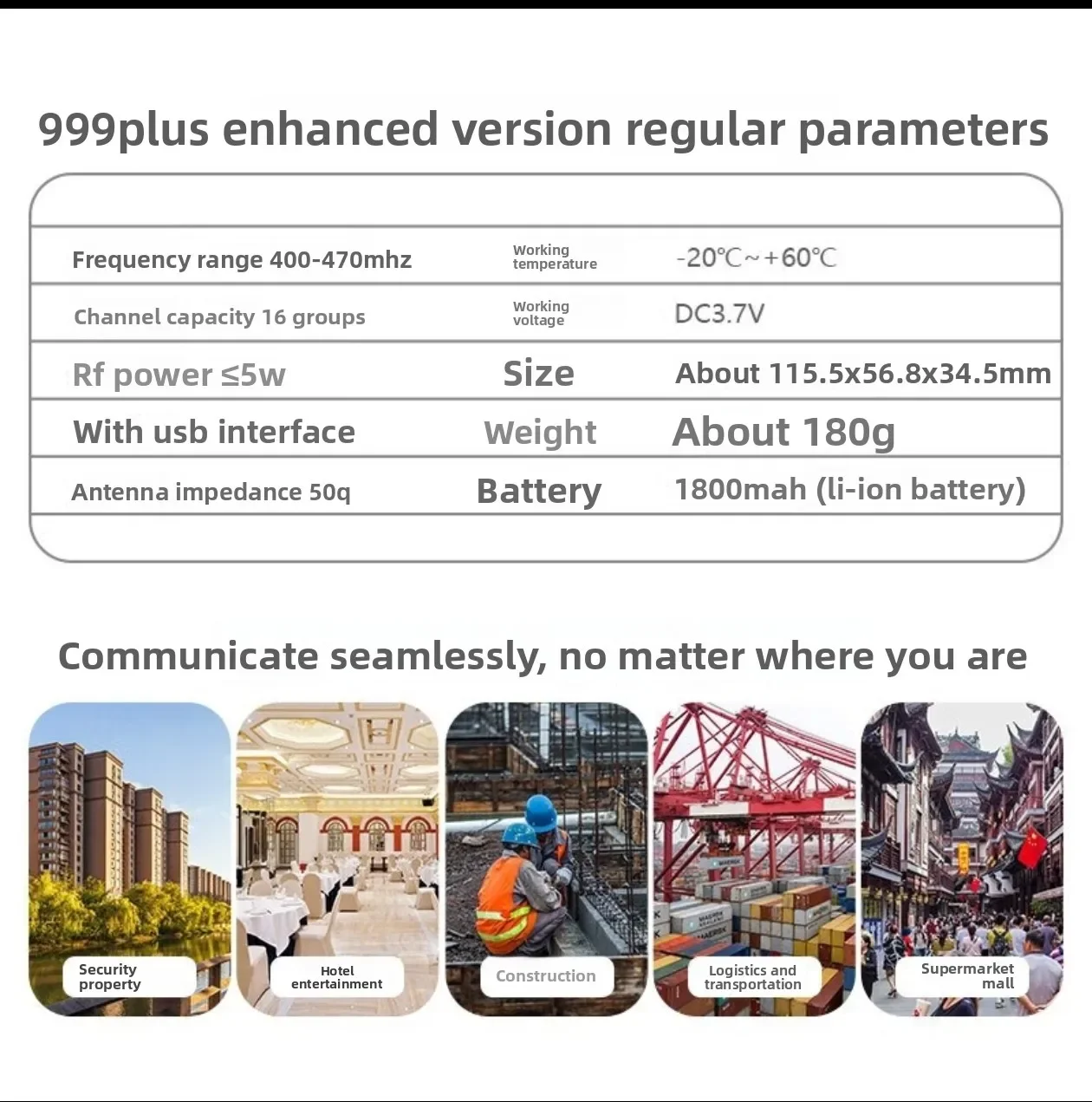 Practical bestseller BAOFENG  999Pplus Extended Walkie Talkie High Power Long Distance, Commercial & Civilian Handheld Radio