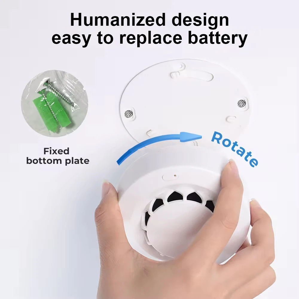 Tuya WiFi allarme fumo protezione antincendio rilevatore di fumo combinazione casa fumo allarme antincendio sistema di sicurezza domestica vigili