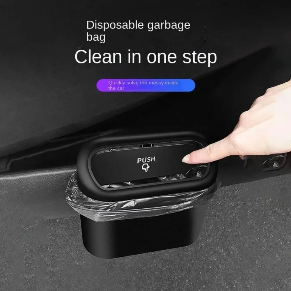 Door Type Multifunctional Storage Bin, Vehicle Mounted Garbage Bin, in Car Garbage Bin, Garbage Bag, Car Decoration