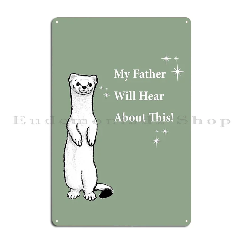 Draco Ferret Metal Sign Cinema Wall Pub Garage Customize Garage Tin Sign Poster
