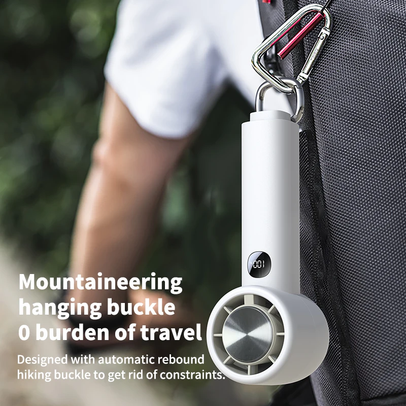 

Высокоскоростной вентилятор для льда с цифровым дисплеем и 100-уровневой регулировкой USB, вентилятор с холодным сжатием, встроенный карабин.