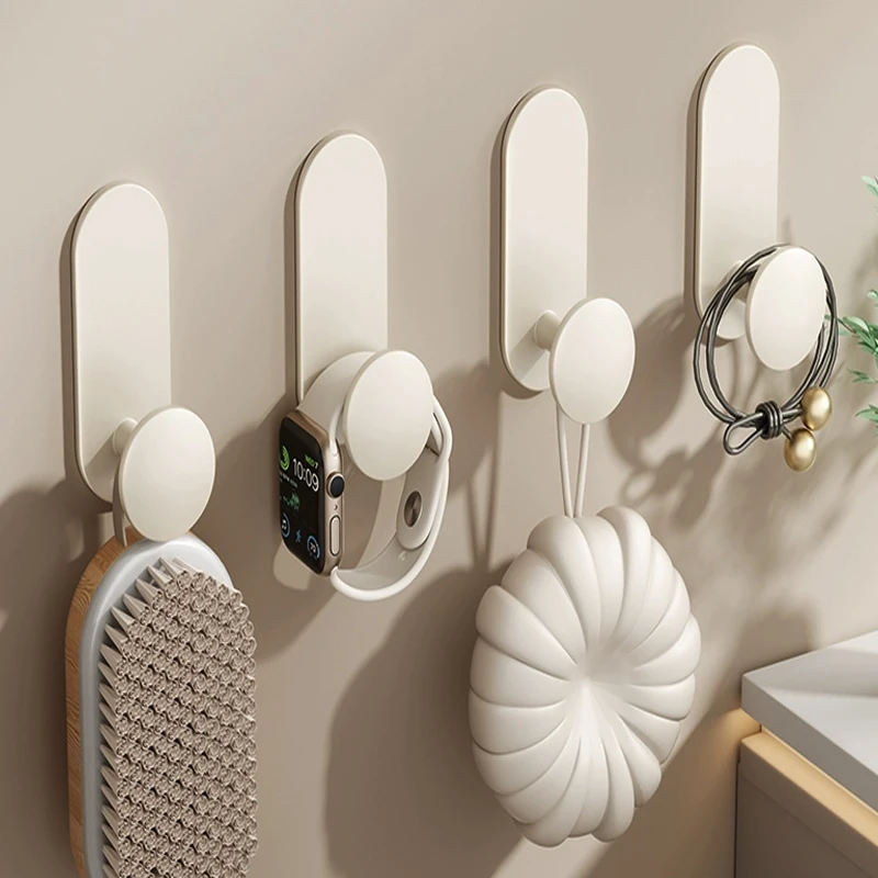 Kleiderhaken ohne Bohren, Wandbehang, Wandbehang, Türhänger, kostenlose Stanzpaste, Reihenhaken, starker Kleiderhaken, Schlüsselhaken